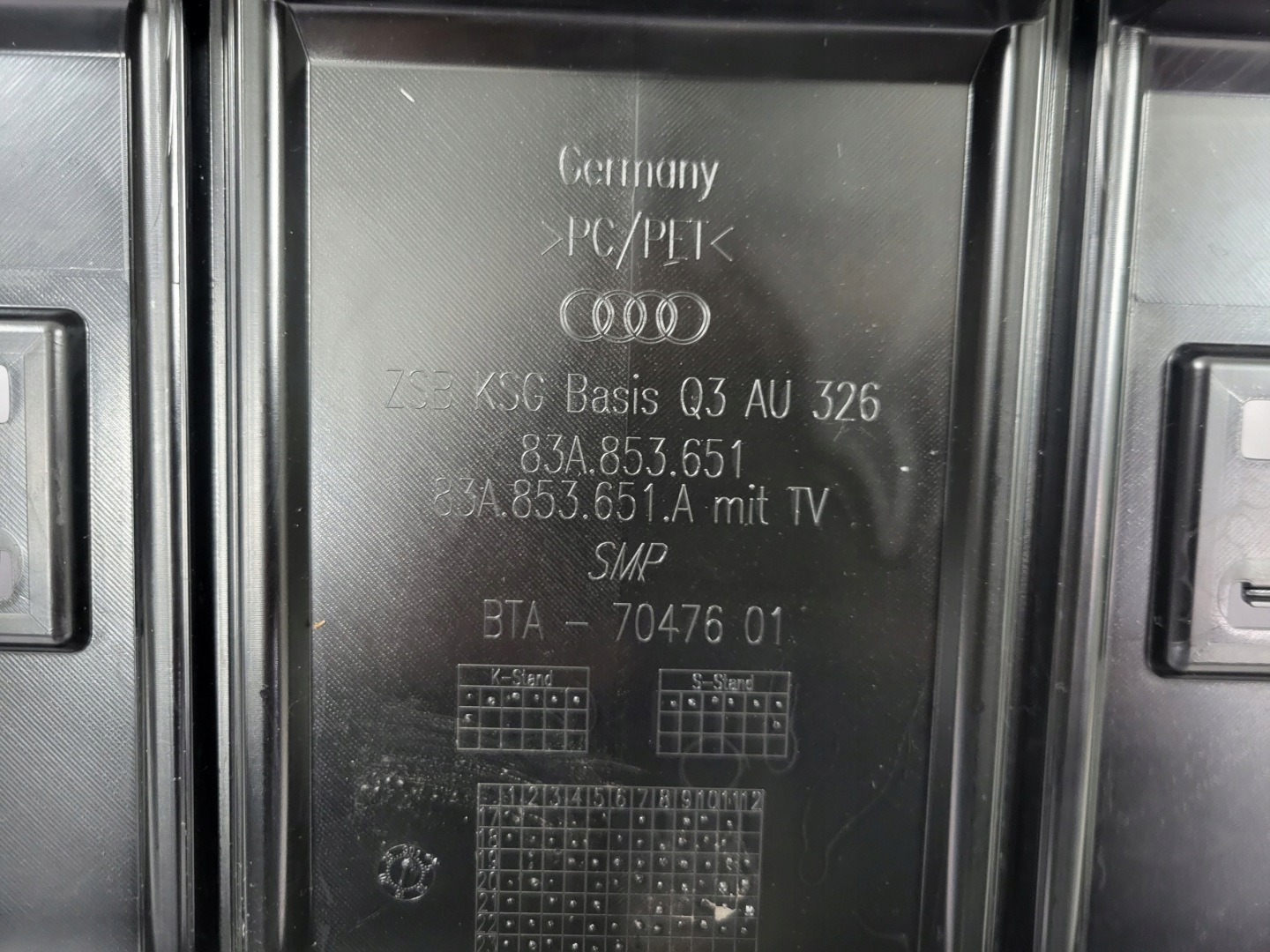 Audi Q3 Kühlergrill FRONTGRILL Kühlergitter 83A853651A - Thumbnail 5