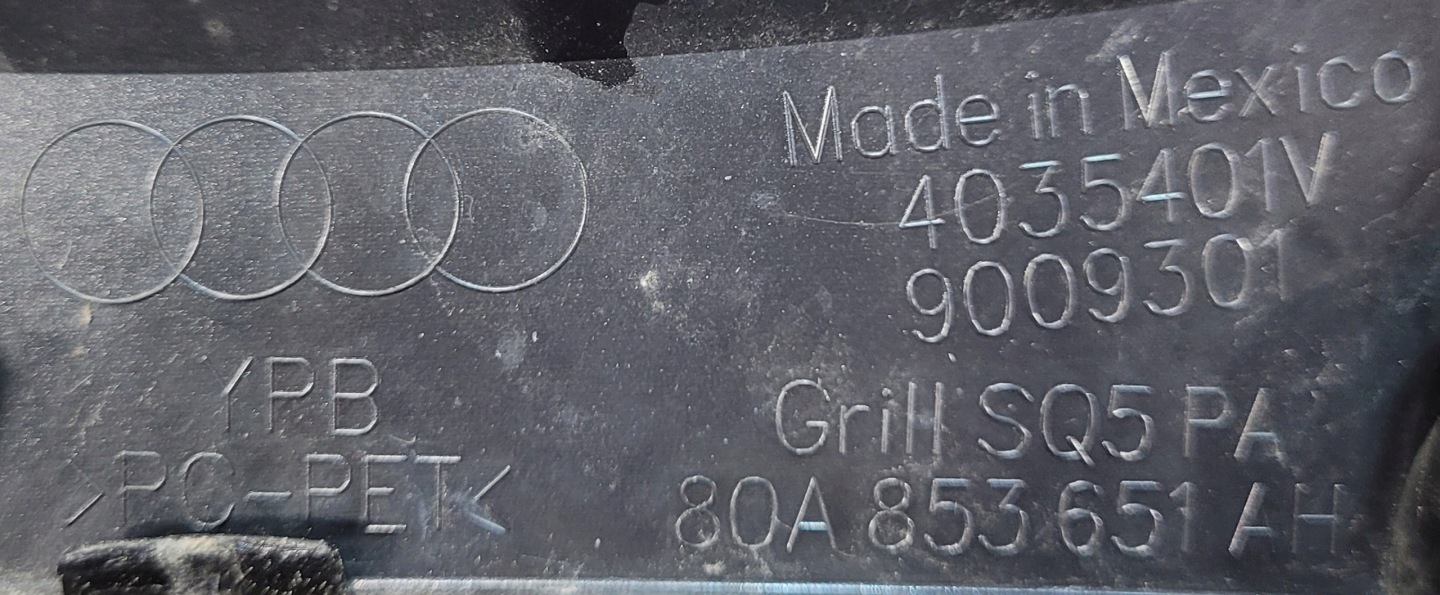 Audi 80A Kühlergrill FRONTGRILL Kühlergitter 80A853651AH - Thumbnail 6