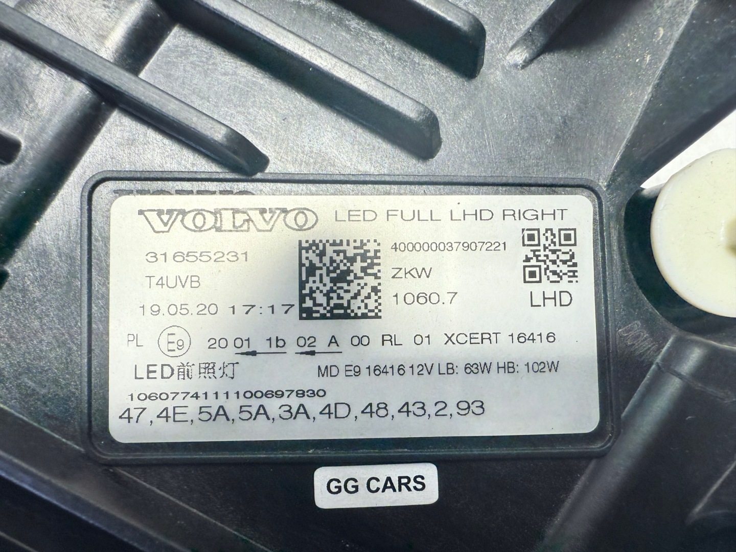 Frontscheinwerfer Volvo XC60 31655230 LED Links Scheinwerfer Headlight - Thumbnail 10