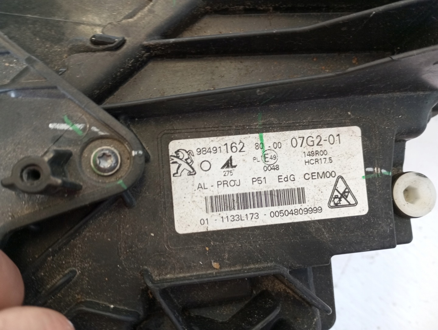 Frontscheinwerfer Peugeot 308 F 9849116280 LED Rechts Scheinwerfer Headlight - Thumbnail 11