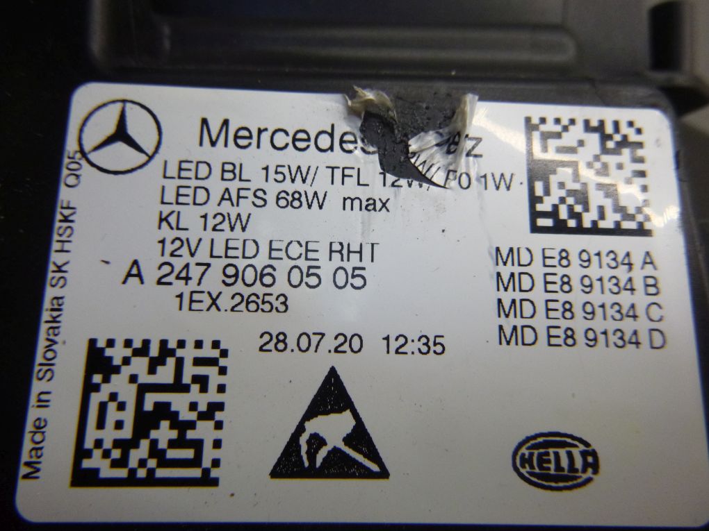 Frontscheinwerfer Mercedes-Benz B-Klasse W247 A2479060505 Multibeam LED Links Headlight - Thumbnail 5