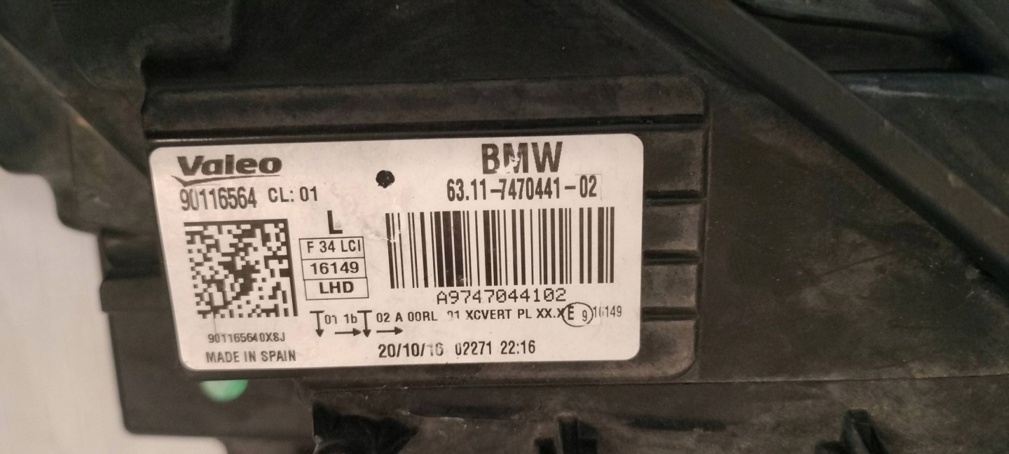 Frontscheinwerfer BMW 3 F34 7470441 LED ADAPTIVE Links Scheinwerfer Headlight - Thumbnail 7