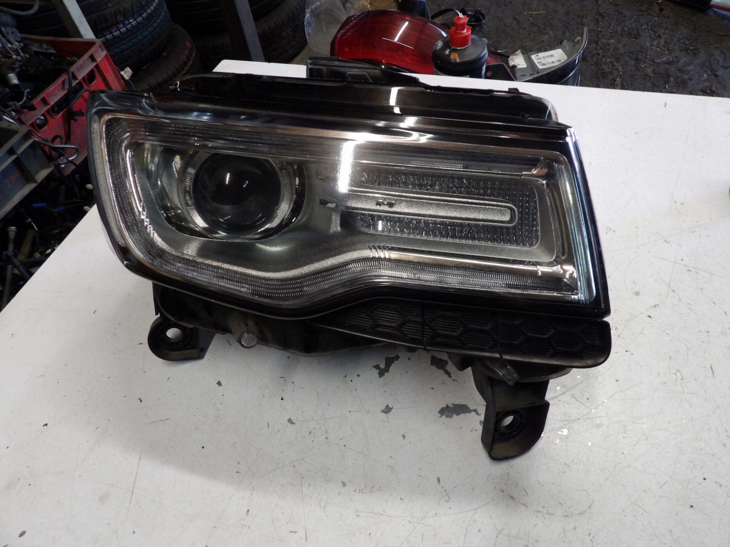 Frontscheinwerfer Jeep Cherokee J LED Rechts Scheinwerfer Headlight - Thumbnail 1