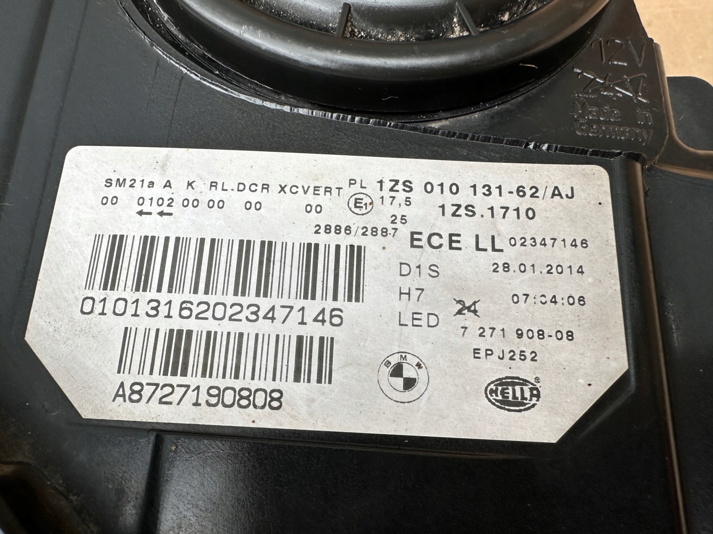 Frontscheinwerfer BMW 5 F11 7271908 Bi-Xenon Rechts Scheinwerfer Headlight - Thumbnail 12