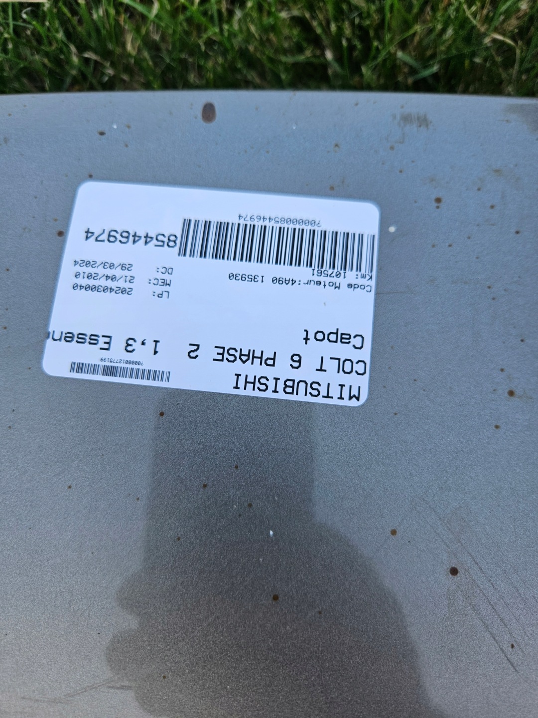 Motorhaube Mitsubishi Colt Z3B Bonnet Hood - Thumbnail 5