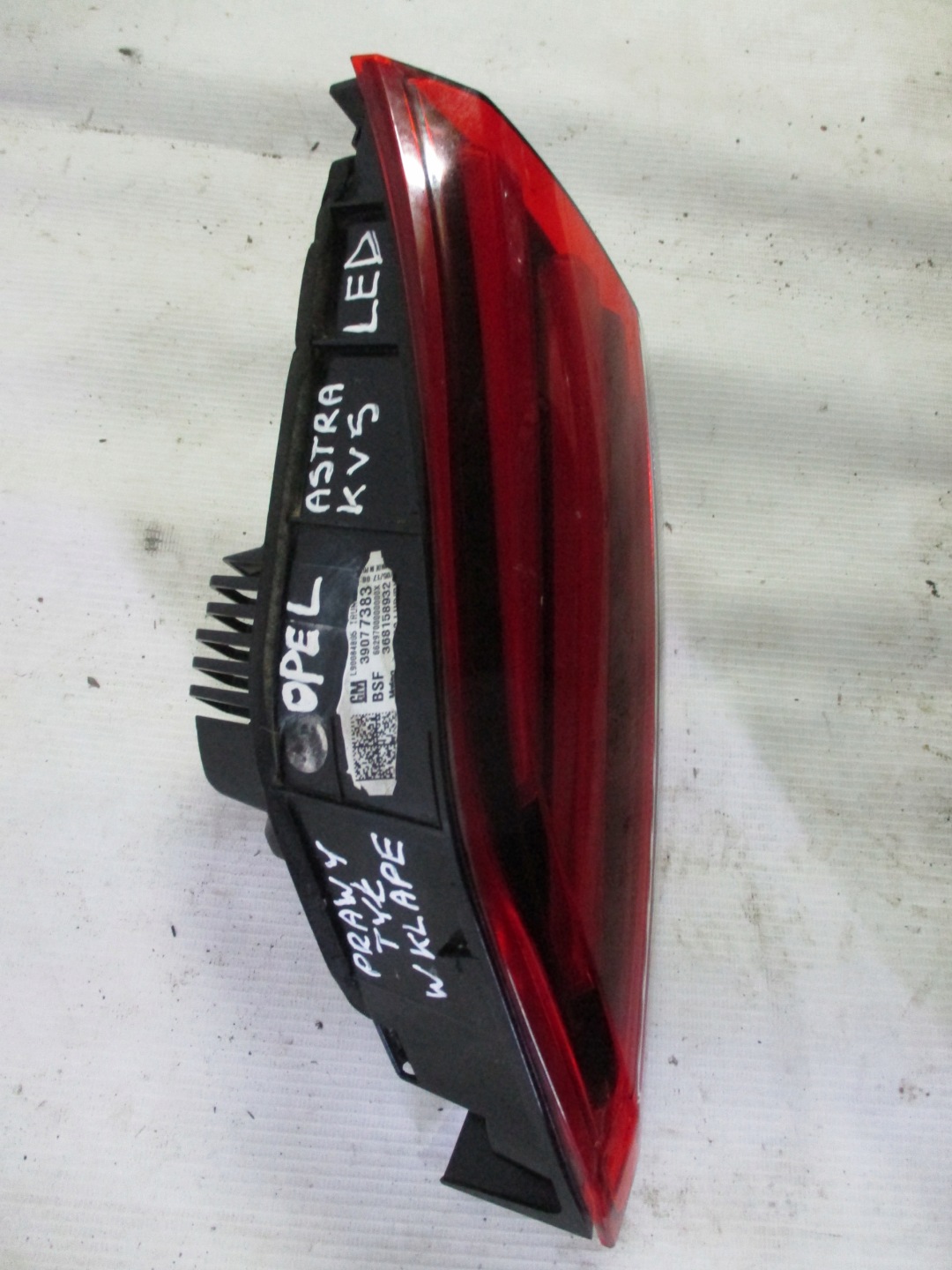 Opel Astra Rückleuchte 39077383 Rearlamp - Thumbnail 8
