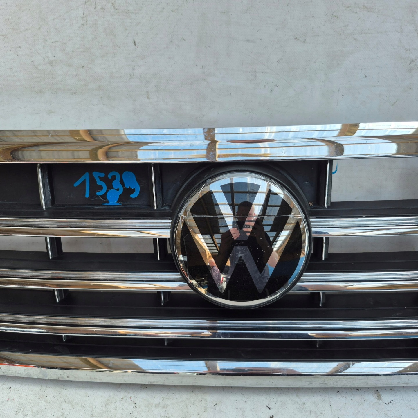 VW Touareg I Kühlergrill FRONTGRILL Kühlergitter 760853653E - Thumbnail 3