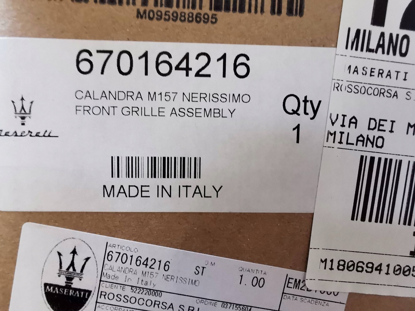 Maserati Ghibli AM336 Kühlergrill FRONTGRILL Kühlergitter 670164216 - Thumbnail 10