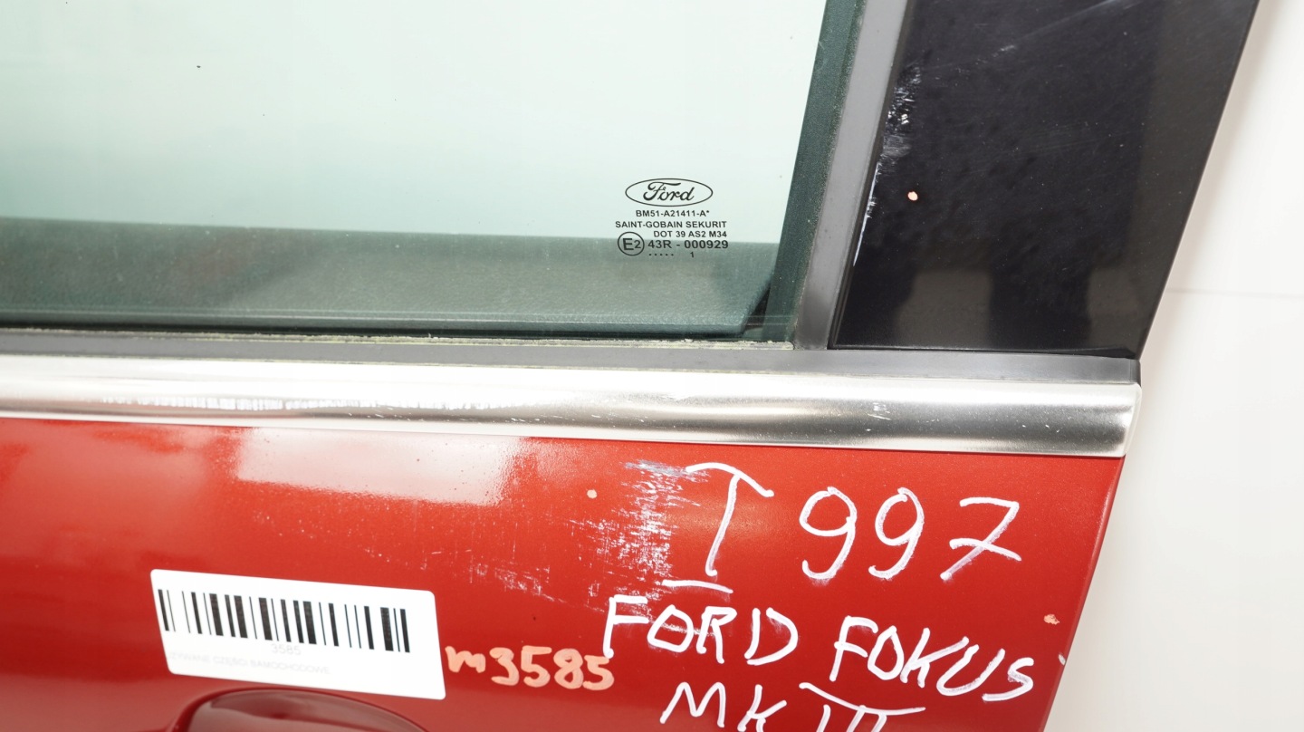 Ford Focus III Mk3 Tür Vorne Links Door SMK31014R9SSE Porta Porte - Thumbnail 6