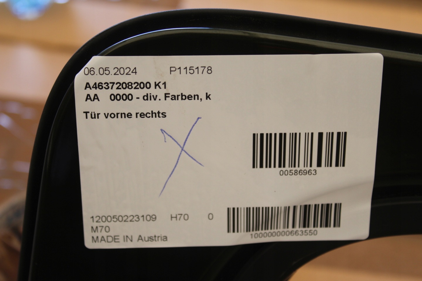 Mercedes-Benz C-Klasse W202 Tür Vorne Rechts Door A4637208200 - Thumbnail 7