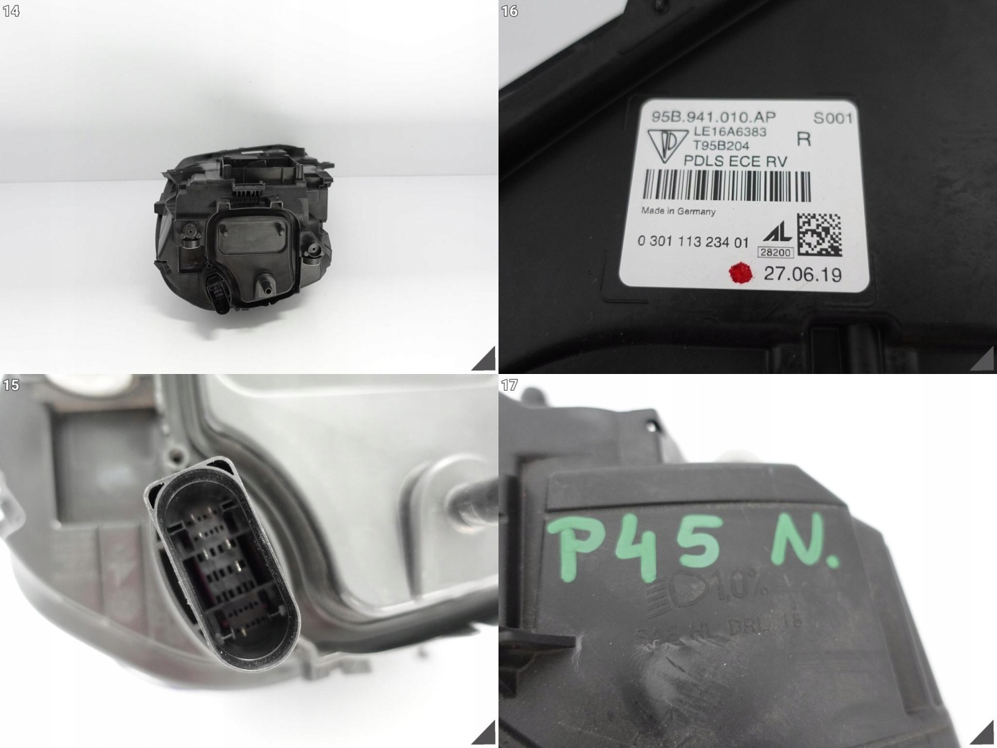 Frontscheinwerfer Porsche Macan 95B 95B941010AP LED Rechts Headlight - Thumbnail 12