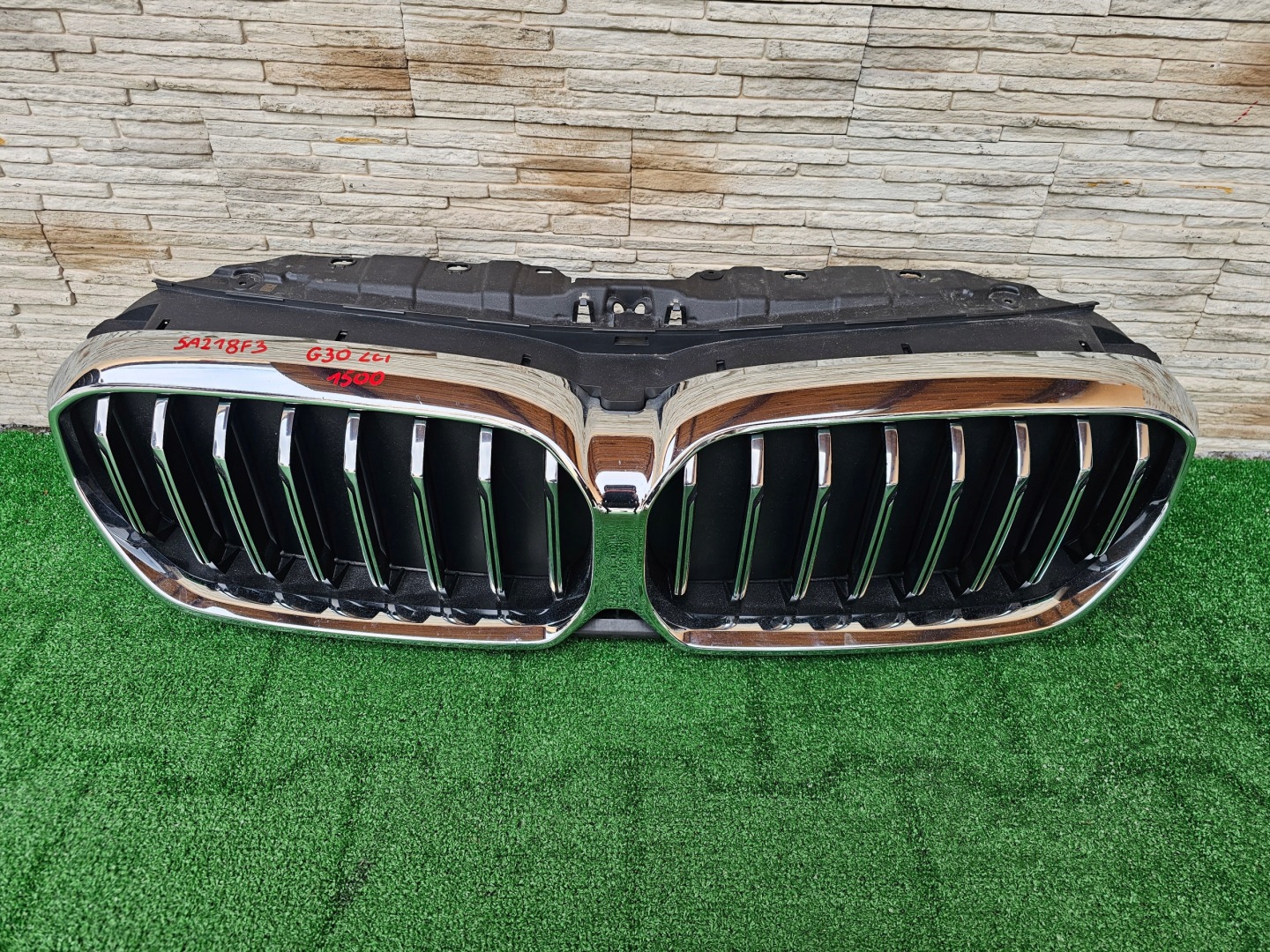 BMW 5 G30 Kühlergrill FRONTGRILL Kühlergitter 5A218F3 - Thumbnail 1