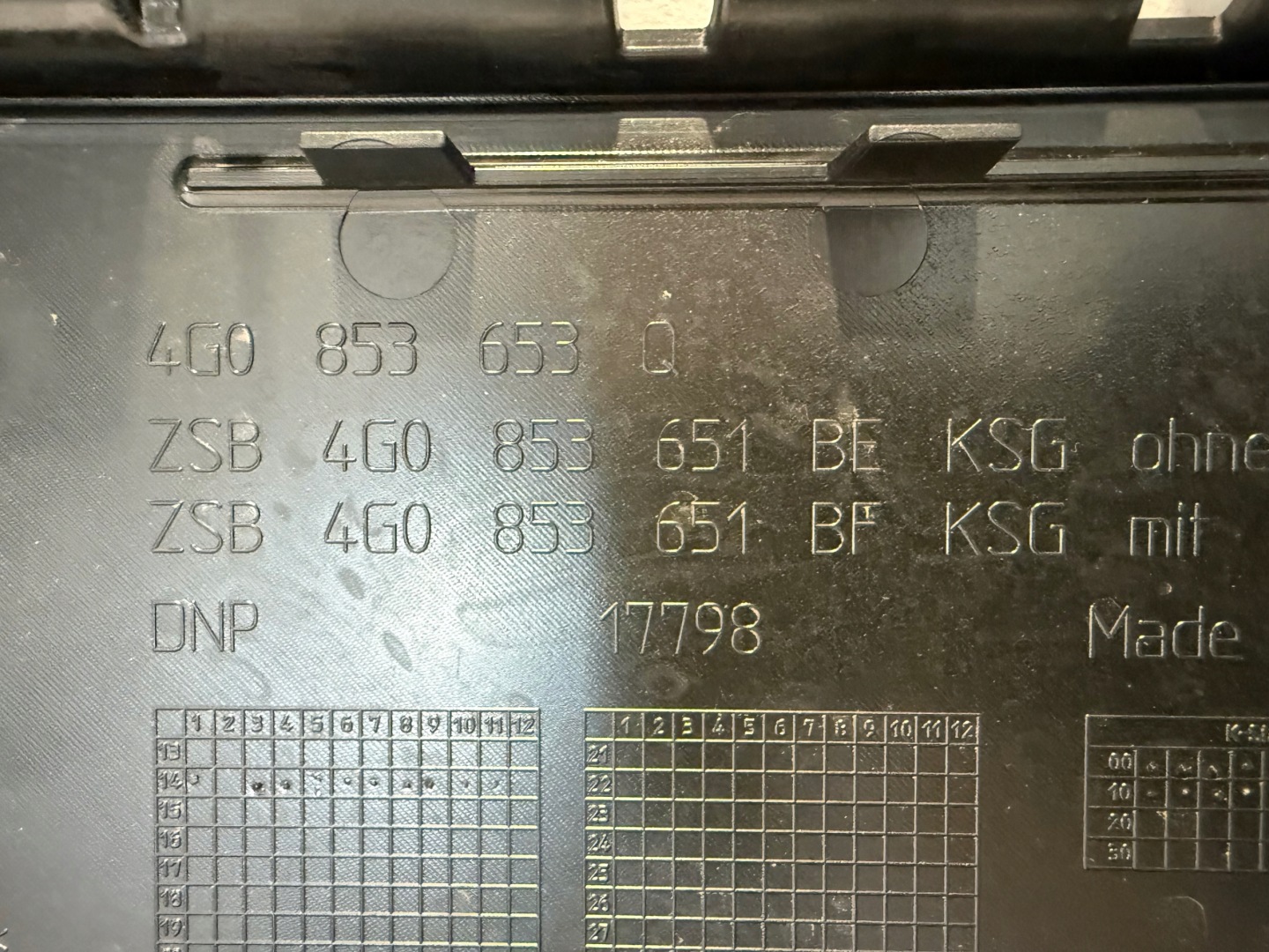 Audi A6 Kühlergrill FRONTGRILL Kühlergitter 4G0853653Q - Thumbnail 5