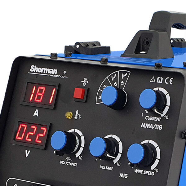 Spawarka Sherman DUALMIG 210 S4 Z KÓŁKAMI I PÓŁKĄ