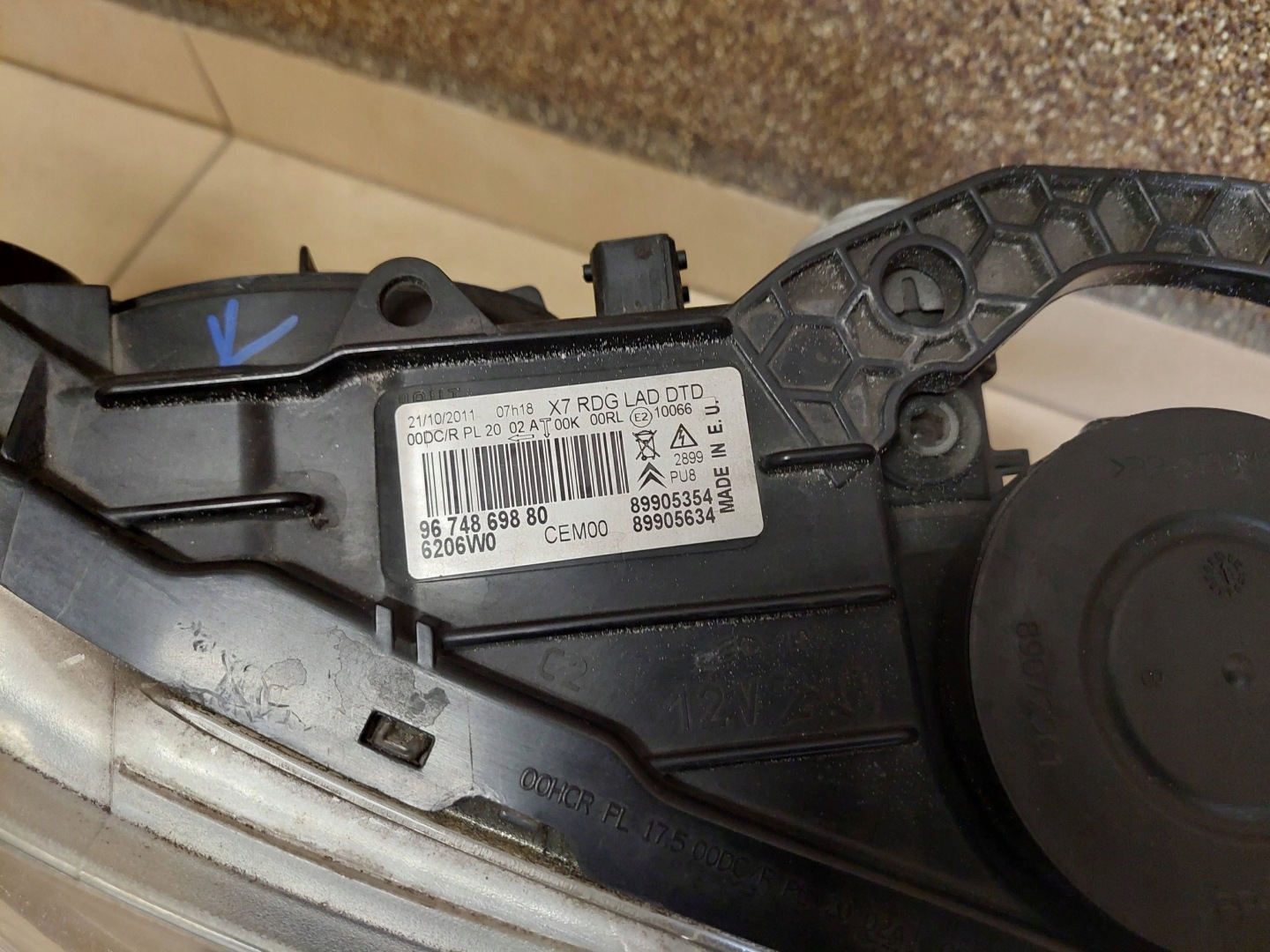 Frontscheinwerfer Citroen C5 9674399580 Xenon Links Scheinwerfer Headlight - Thumbnail 3