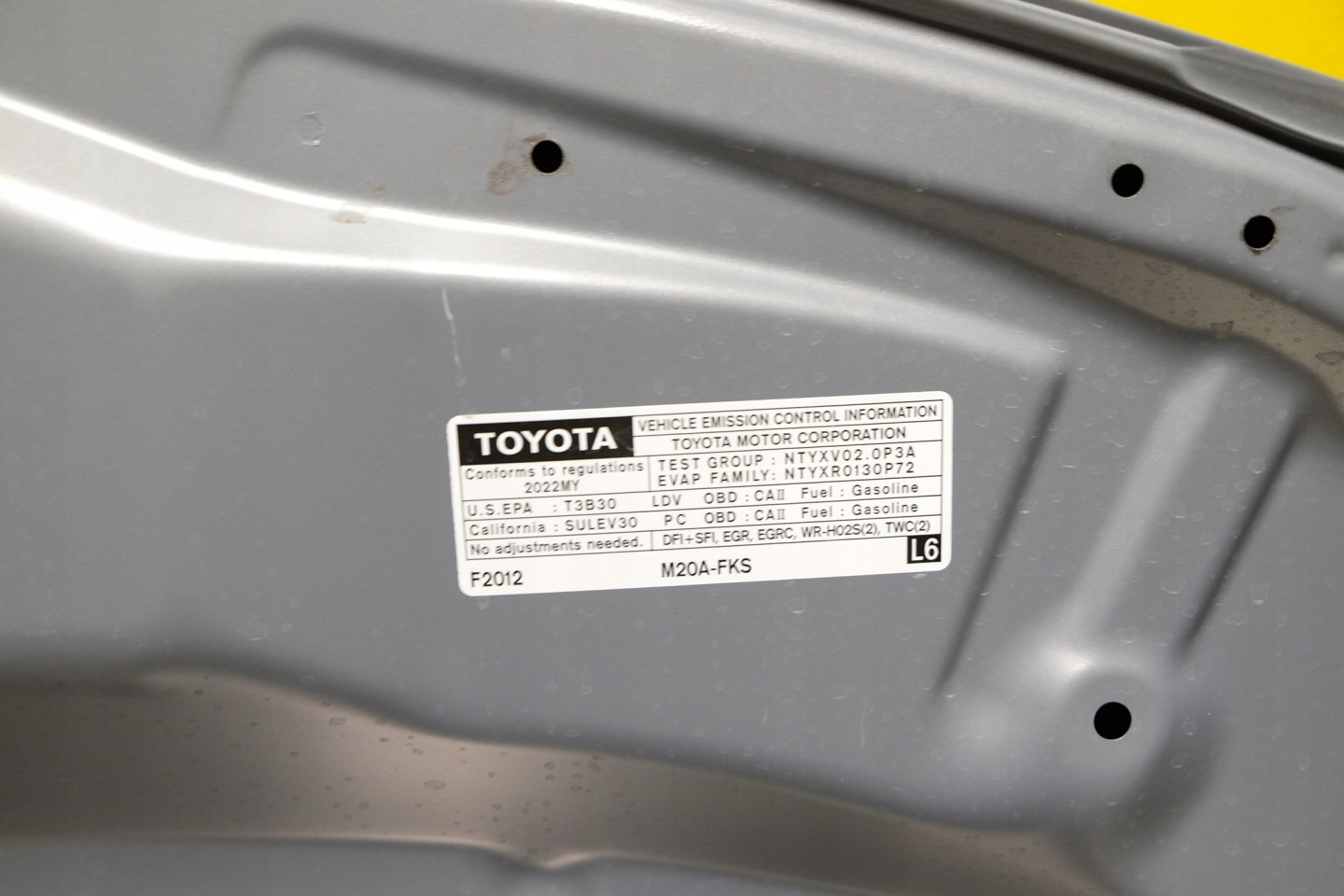 Motorhaube Toyota Corolla E210 Bonnet Hood - Thumbnail 8