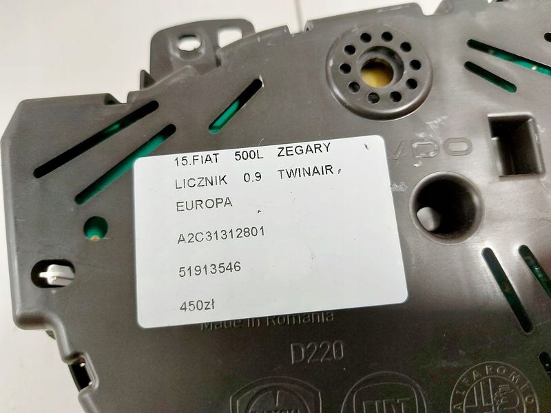 Fiat 500 ZAF 120 31312801 Screen Kombiinstrument Tacho - Thumbnail 10