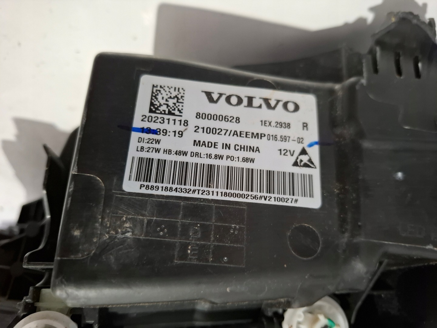 Frontscheinwerfer Volvo EX30 80000628 LED Rechts Scheinwerfer Headlight - Thumbnail 12