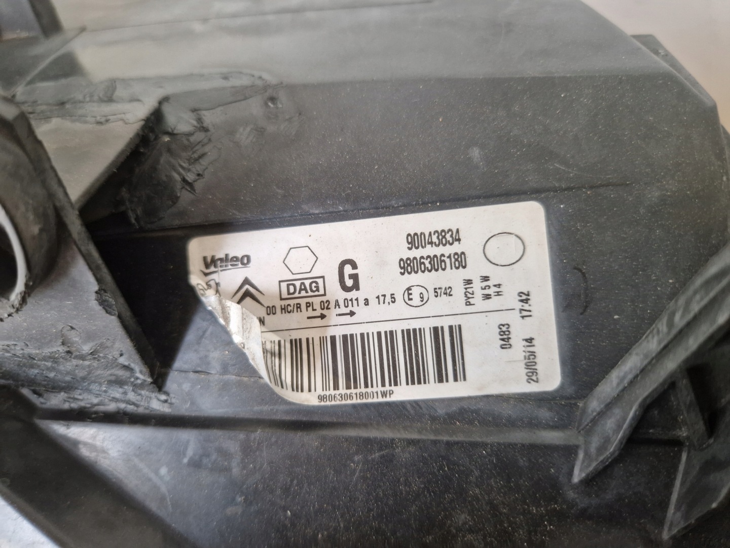 Frontscheinwerfer Citroen Berlingo I 9806306180SZ LED Links Headlight - Thumbnail 7