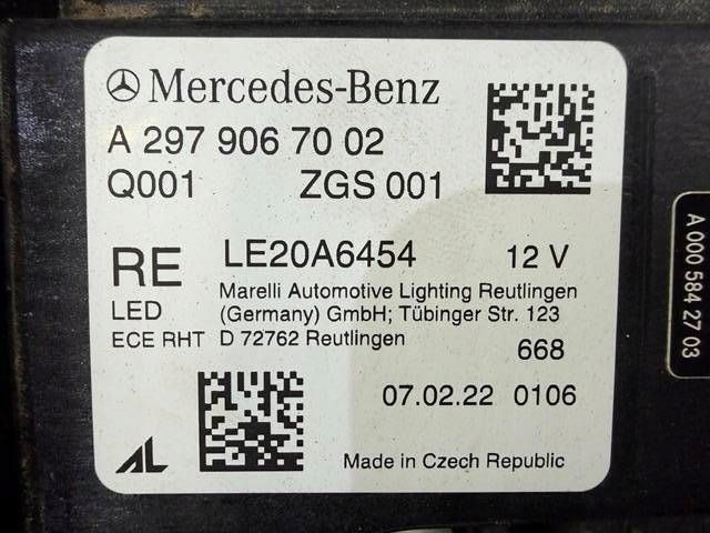 Frontscheinwerfer Mercedes-Benz EQS V297 A2979062203 LED Rechts Headlight - Thumbnail 8