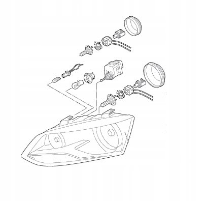 Frontscheinwerfer VW Polo III Facelift LED Links Scheinwerfer Headlight - Thumbnail 1