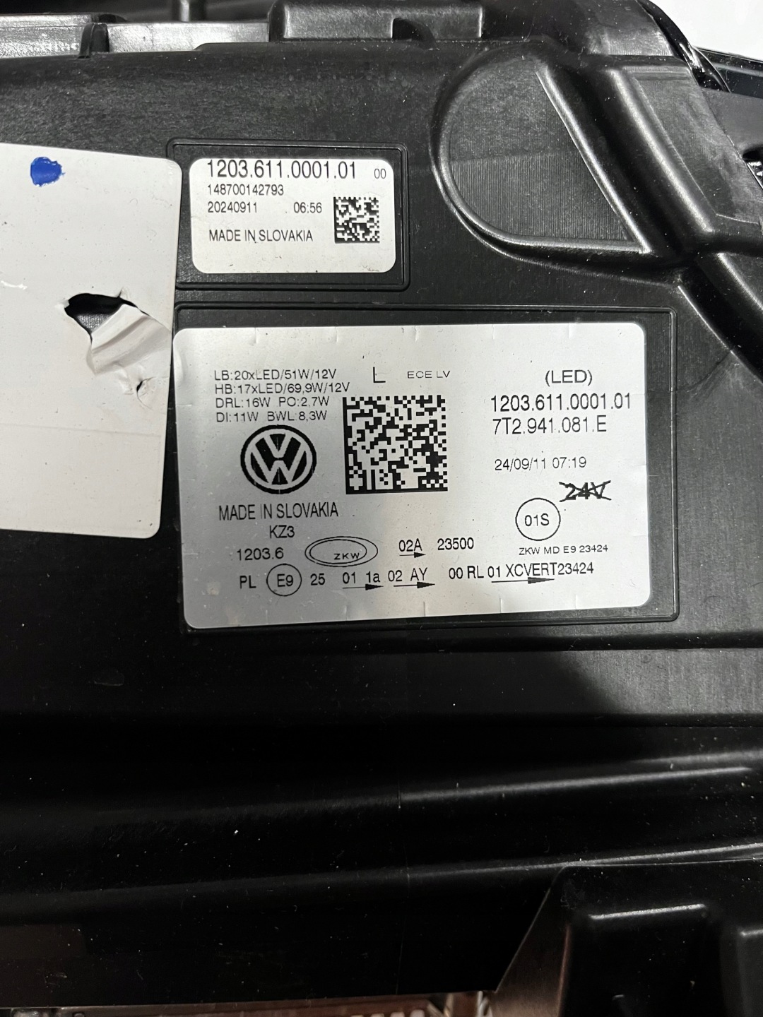 Frontscheinwerfer VW Transporter T6 7T2941081E LED Links Scheinwerfer Headlight - Thumbnail 6