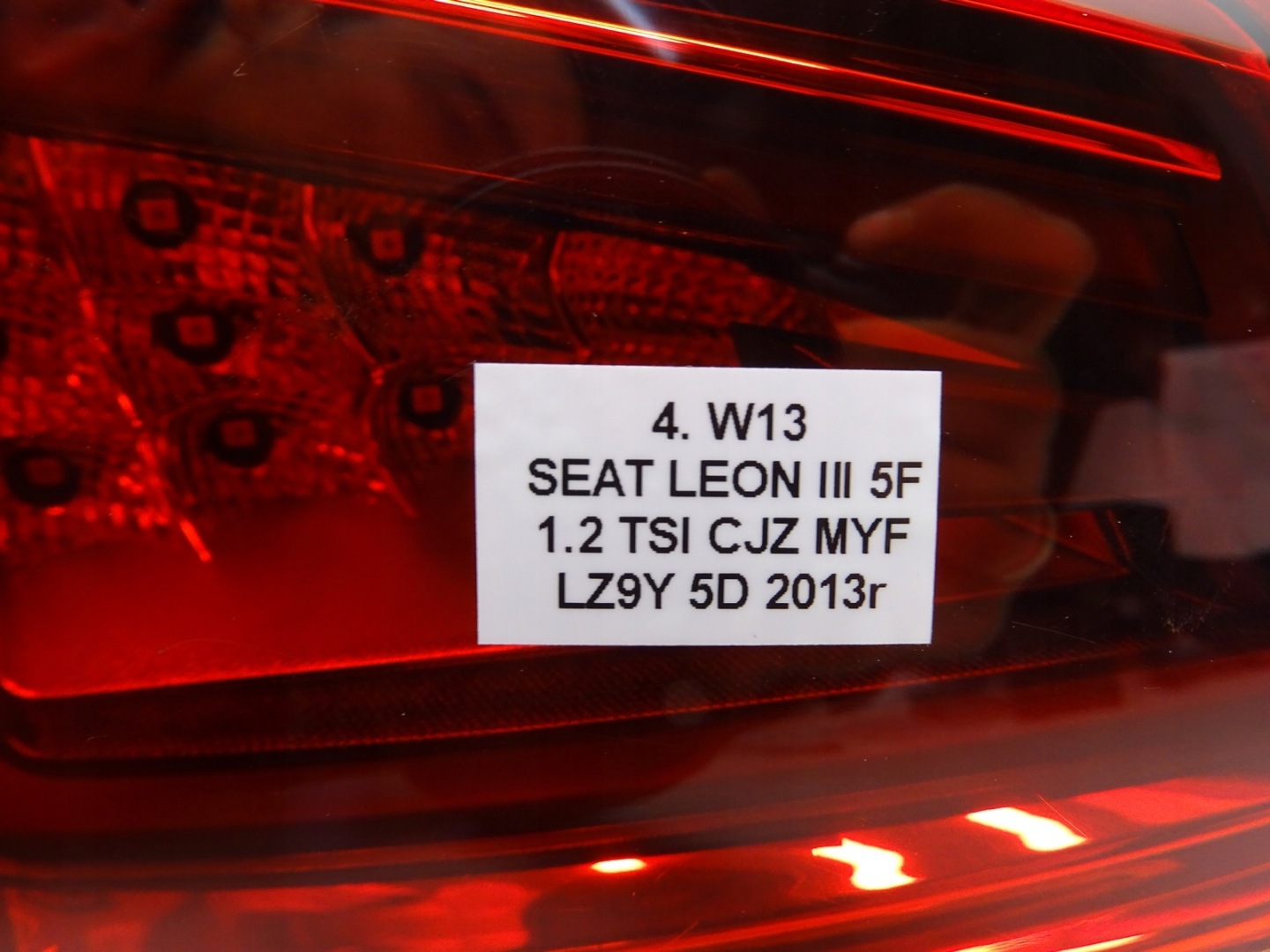 SEAT Leon II 1M Rückleuchte 5F0945207D Rearlamp - Thumbnail 9