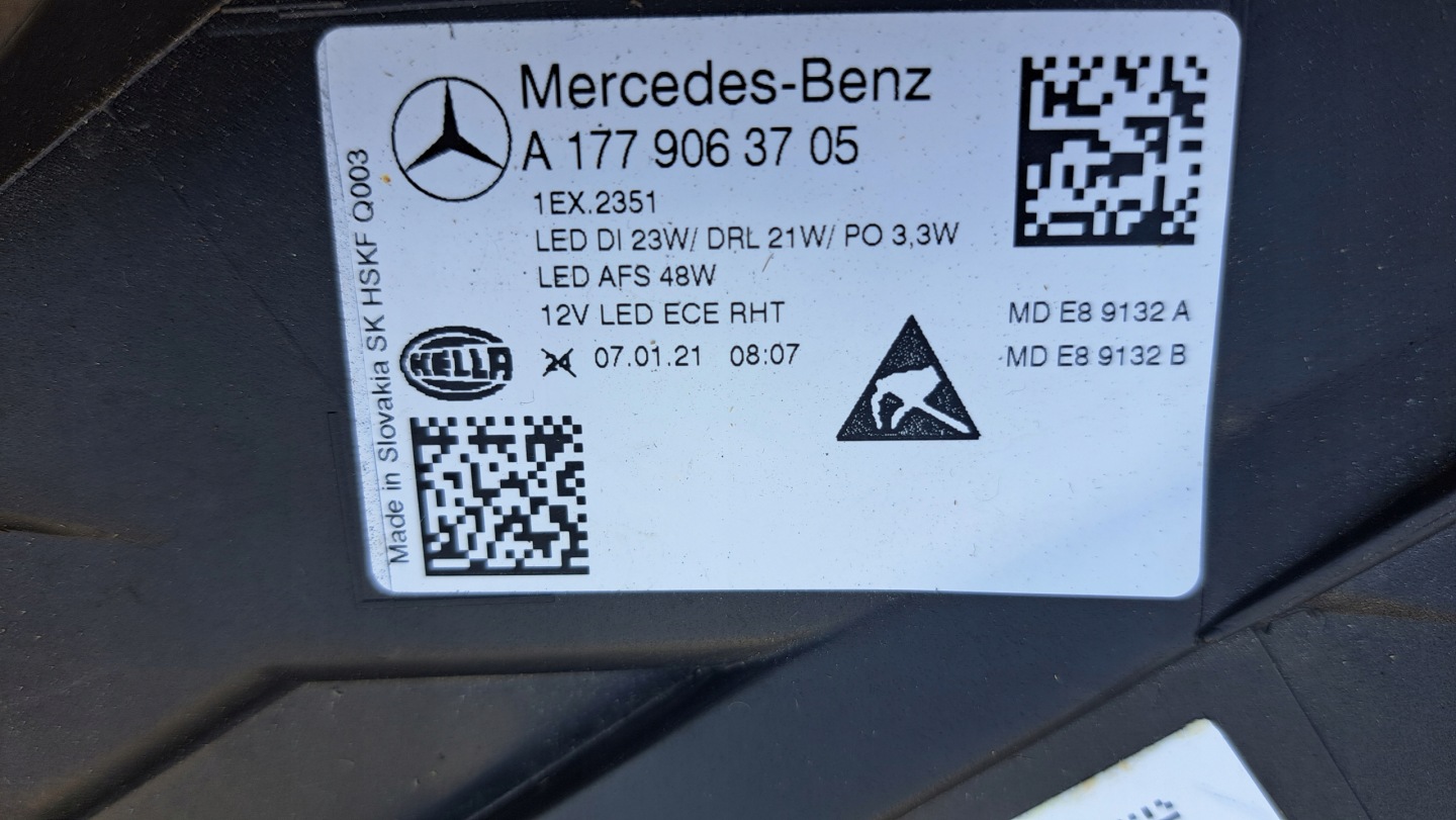 Frontscheinwerfer Mercedes-Benz A-Klasse W177 A1779063705 High Performance LED Links Headlight - Thumbnail 6