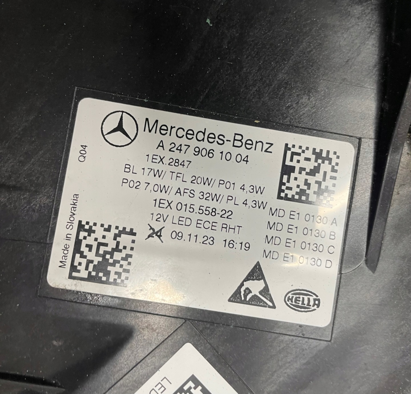 Frontscheinwerfer Mercedes-Benz B-Klasse W247 A2479061004 LED Links Headlight - Thumbnail 12