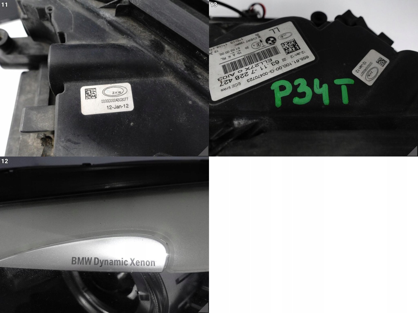 Frontscheinwerfer BMW 7 F02 Facelift Xenon Links Scheinwerfer Headlight - Thumbnail 12
