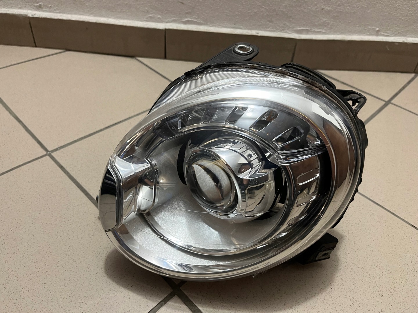 Frontscheinwerfer Fiat 500 ZAF 120 Xenon Links Scheinwerfer Headlight - Thumbnail 1