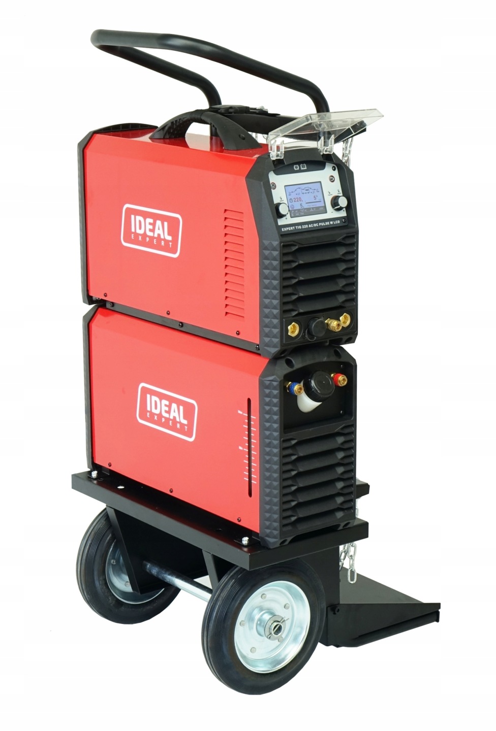 SPAWARKA IDEAL EXPERT TIG 220 AC/DC PULSE W LCD CHŁODNICA WÓZEK 230V