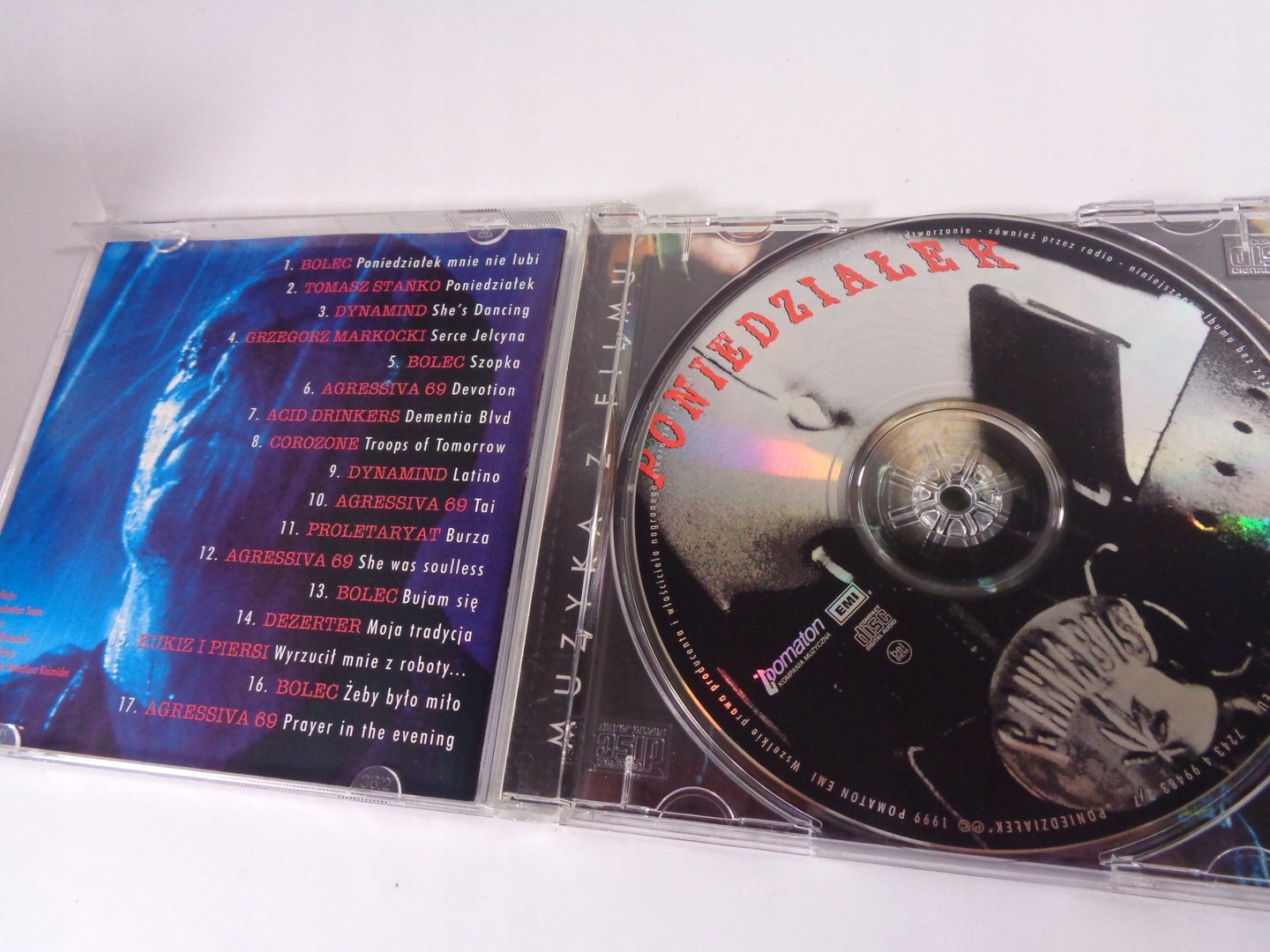 CD Various - Poniedziałek (OST) Kukiz, Stańko 1999 Pomaton