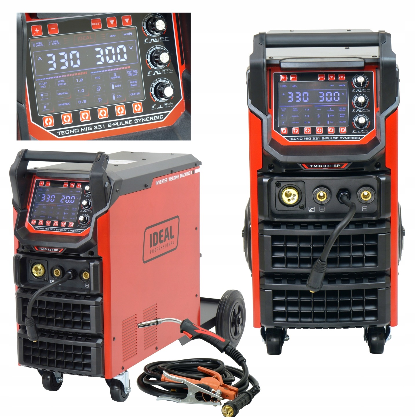 SPAWARKA IDEAL TECNO MIG 331 S-PULSE SYNERGIC 330A półautomat 400V 
