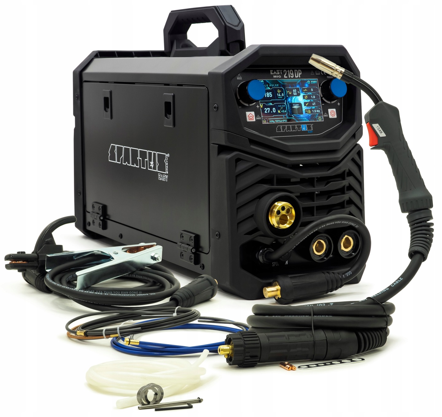 Spawarka SPARTUS EasyMIG 219 DUAL PULSE PÓŁAUTOMAT 4-ROLKI 230V 200A 