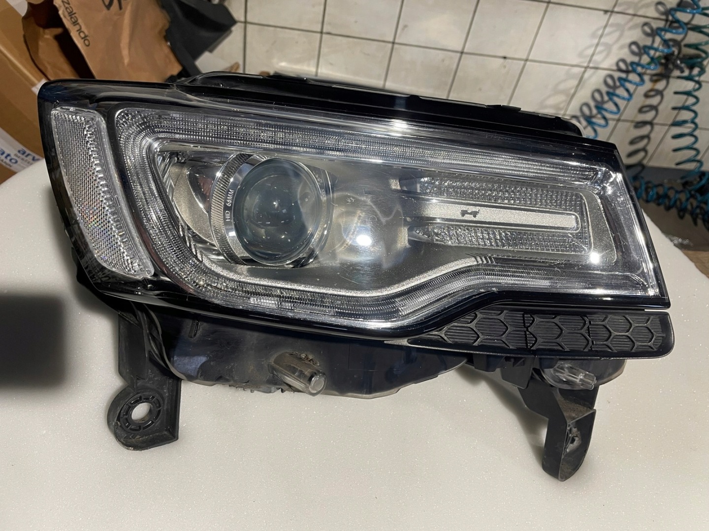 Frontscheinwerfer Jeep Cherokee J 68111035AF LED Links Scheinwerfer Headlight - Thumbnail 9