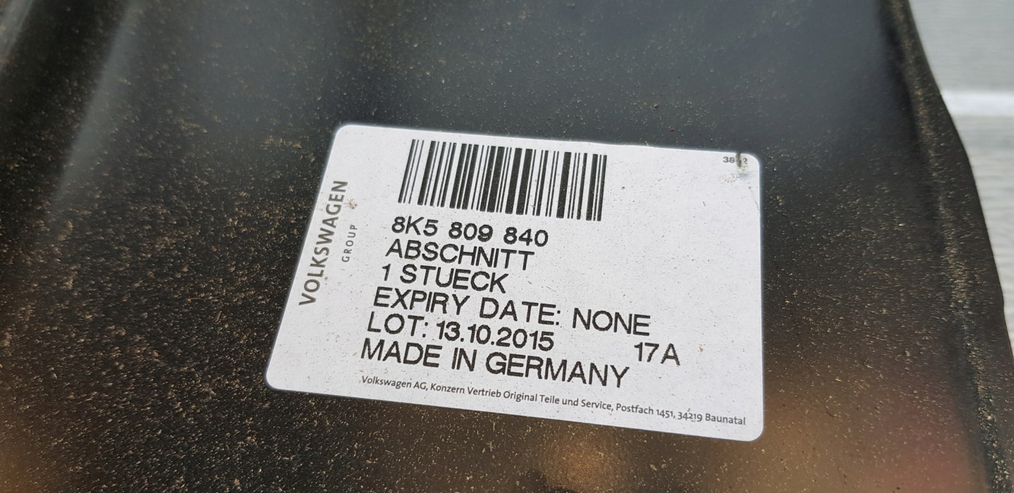 Kotflügel Audi A4 B8 8K5809840A Vorne Rechts Fender Parafanghi Ailes - Thumbnail 10