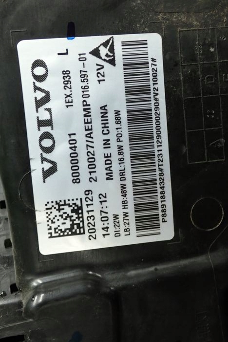 Frontscheinwerfer Volvo EX30 80000401VI LED Links Scheinwerfer Headlight - Thumbnail 10