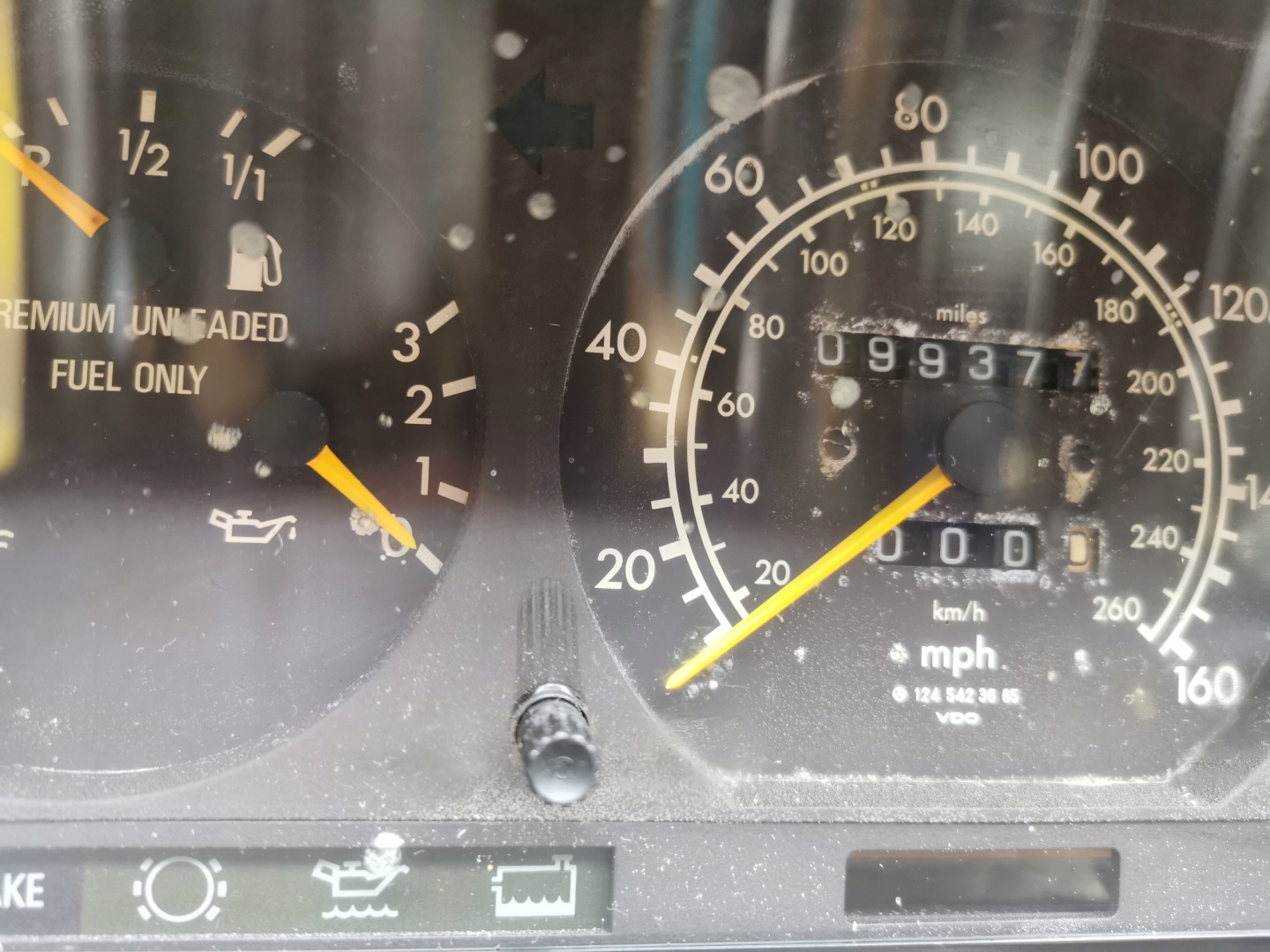 Mercedes-Benz E-Klasse W124 A1245423665 Screen Kombiinstrument Tacho - Thumbnail 6