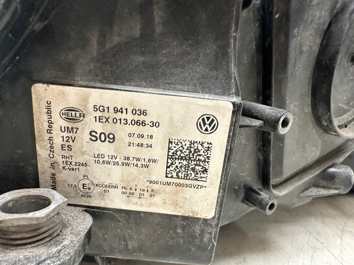 Frontscheinwerfer VW Golf V 5G1941036 Facelift LED Rechts Scheinwerfer Headlight - Thumbnail 12