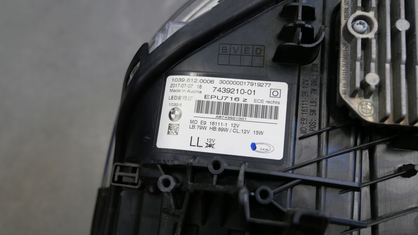 Frontscheinwerfer BMW 5 G31 7439210 LED ADAPTIVE Rechts Scheinwerfer Headlight - Thumbnail 6