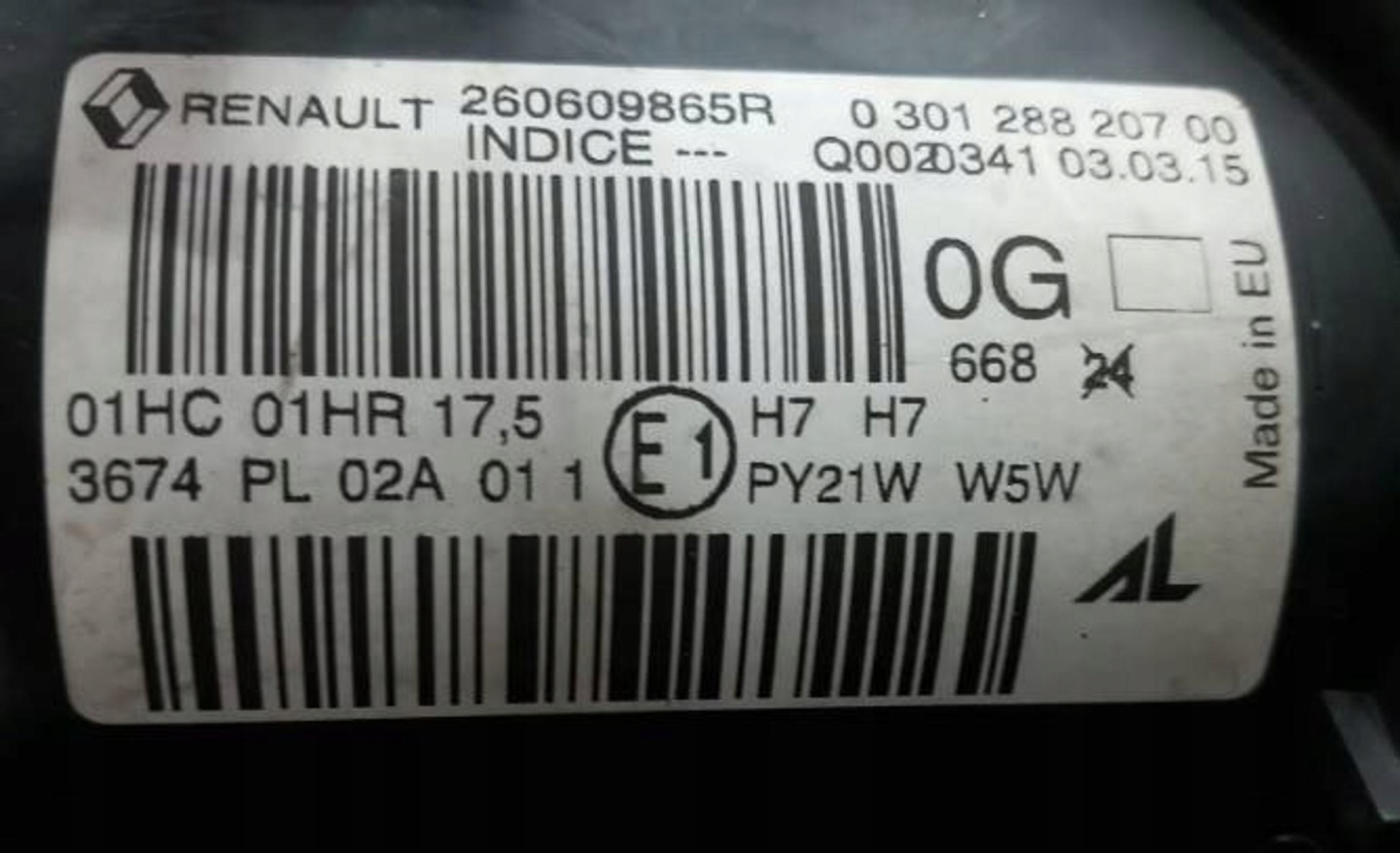 Frontscheinwerfer Renault MĂ©gane I BA.. 260609865R LED Links Headlight - Thumbnail 4