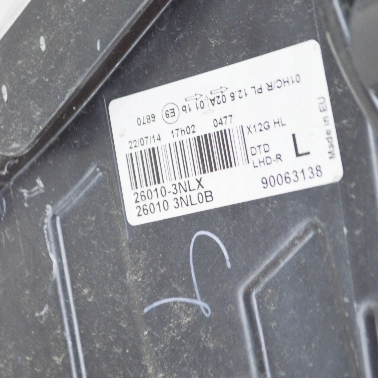 Frontscheinwerfer Nissan Leaf ZE0 260103NL0B LED Rechts Scheinwerfer Headlight - Thumbnail 7
