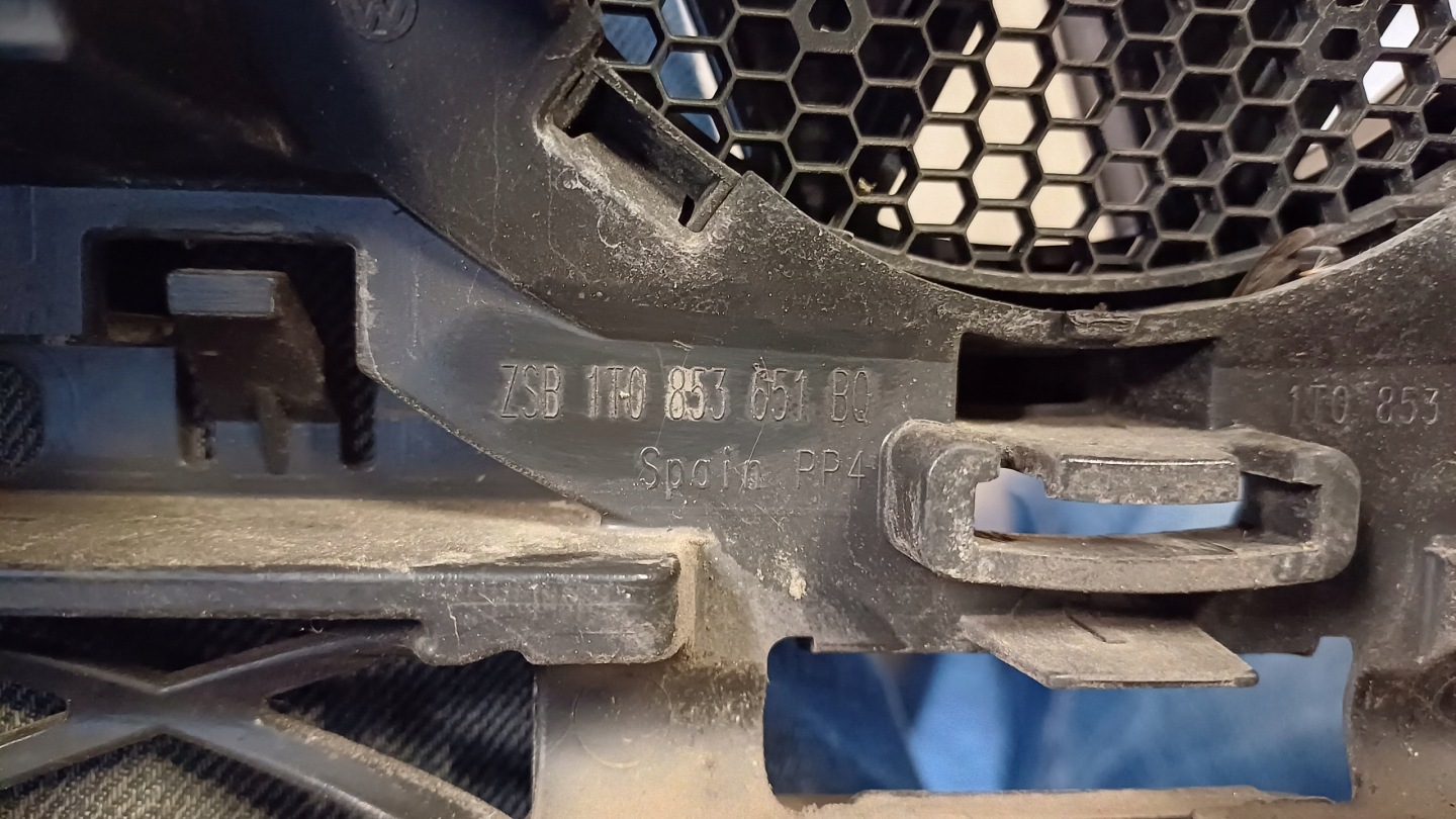 VW Touran I Kühlergrill FRONTGRILL Kühlergitter 1T0853651BQ - Thumbnail 12