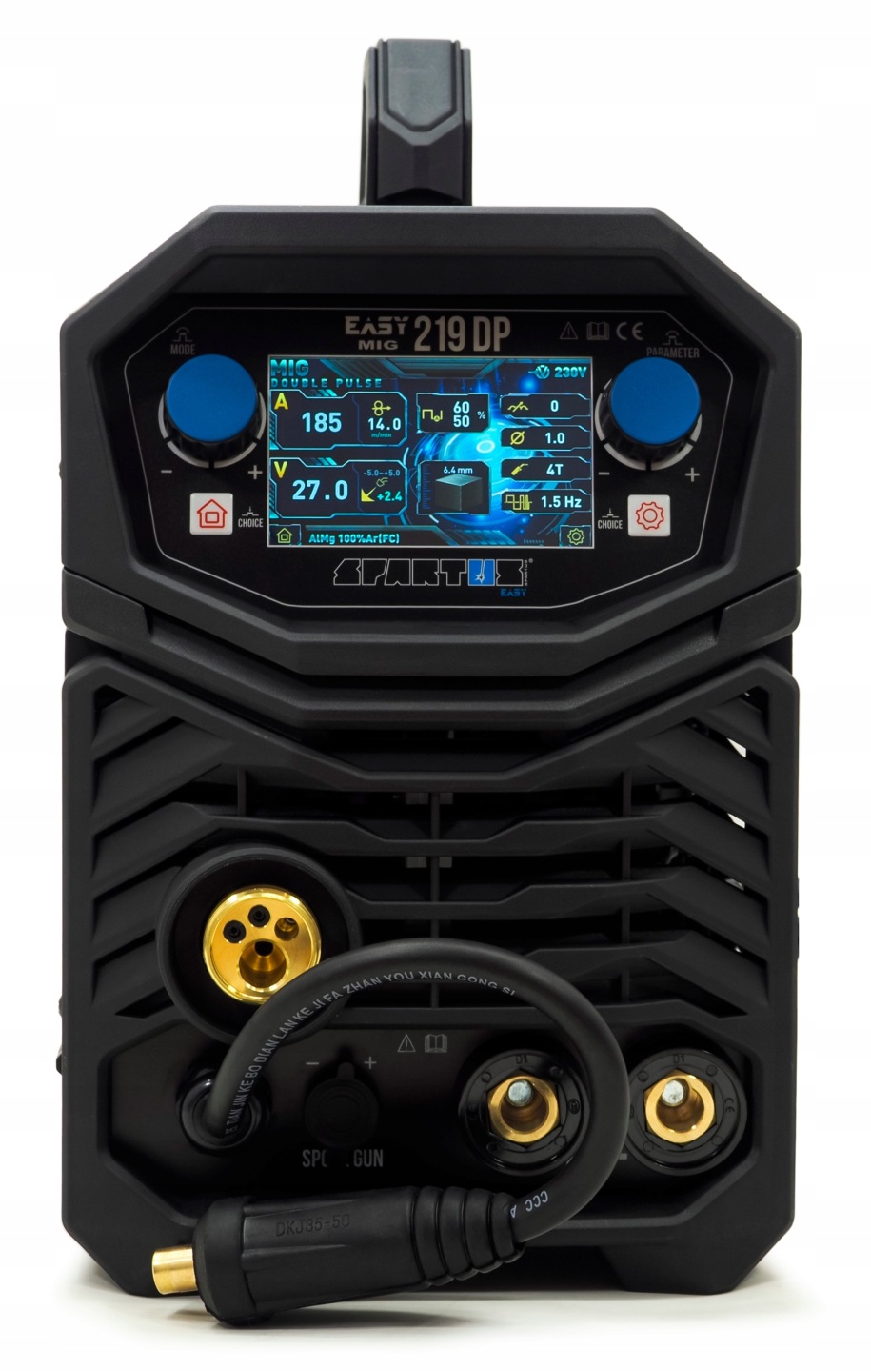 Spawarka SPARTUS EasyMIG 219 DUAL PULSE PÓŁAUTOMAT 4-ROLKI 230V 200A 