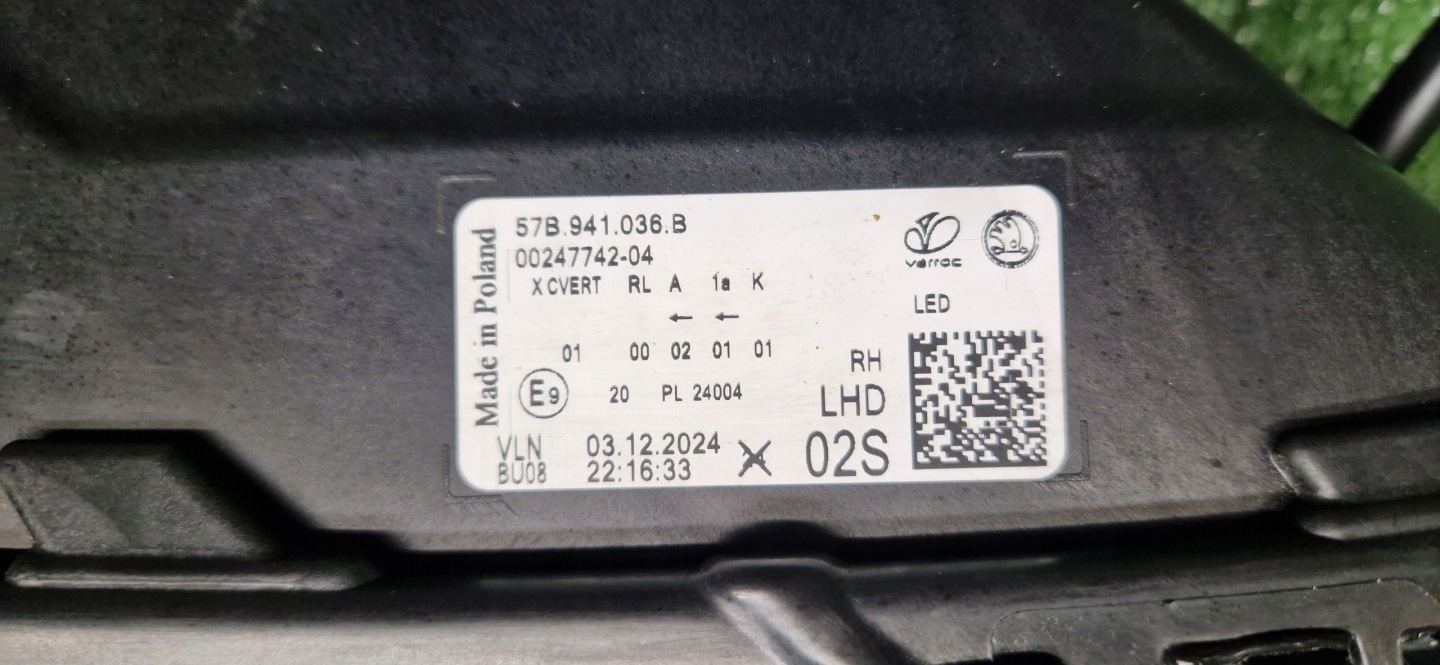 Frontscheinwerfer Skoda Karoq 57B 57B941036B LED Rechts Scheinwerfer Headlight - Thumbnail 8