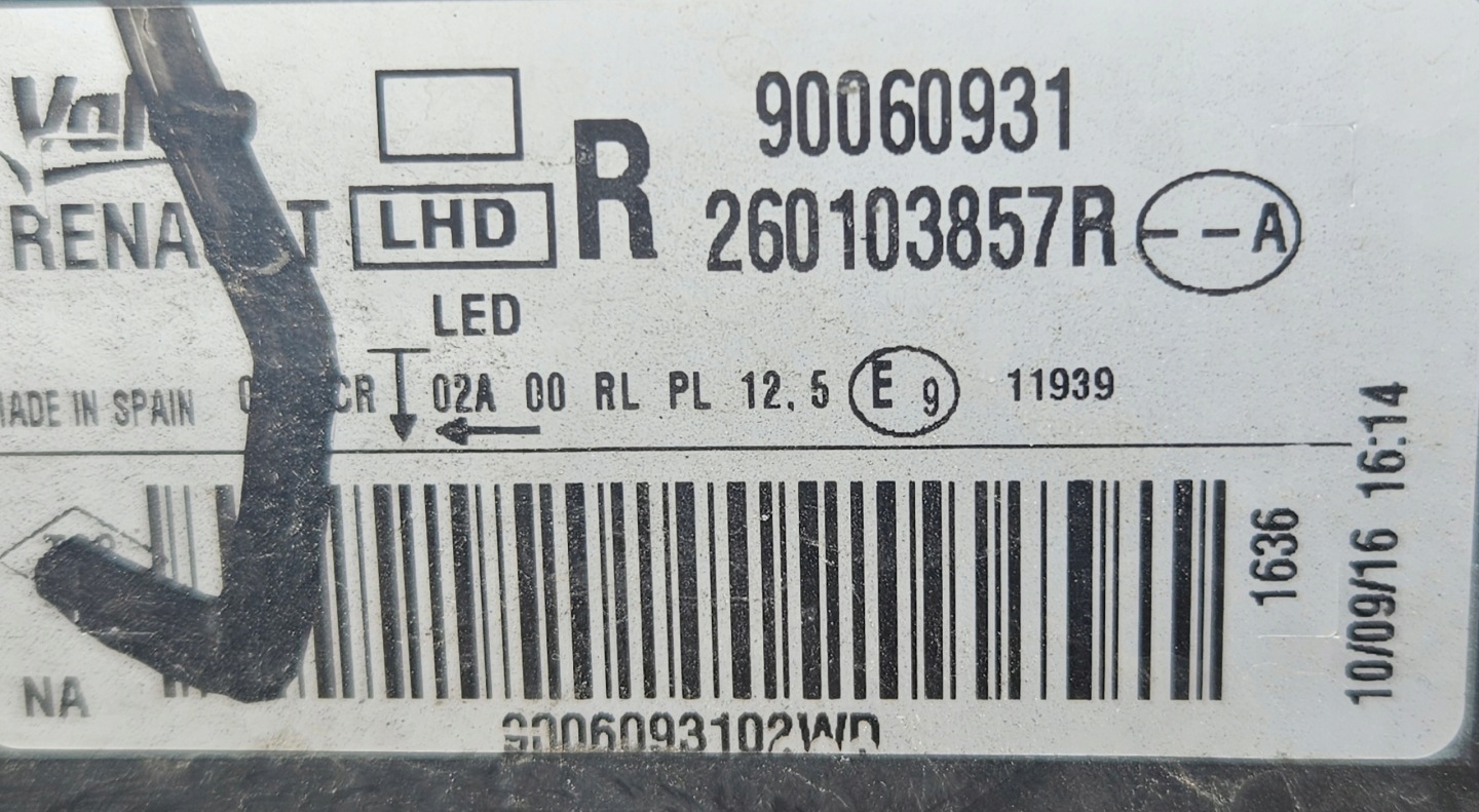 Frontscheinwerfer Renault Mégane I BA.. 260103857R LED Rechts Headlight - Thumbnail 10