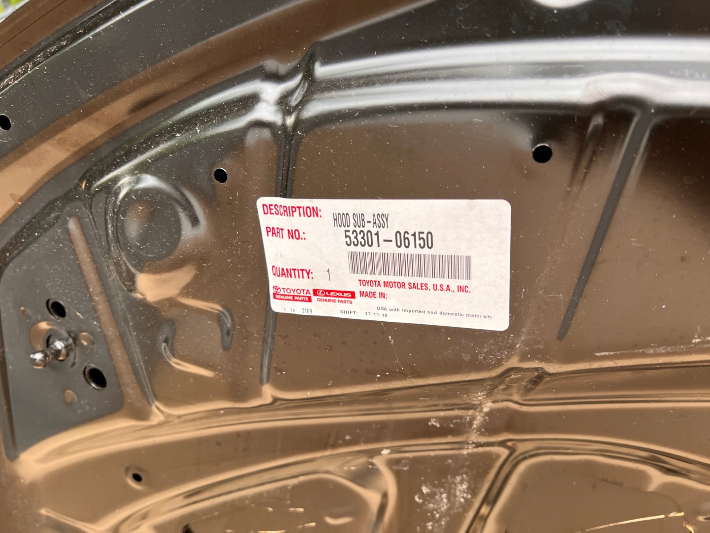 Motorhaube Toyota Camry XV70 Bonnet 5330106150K Hood - Thumbnail 5