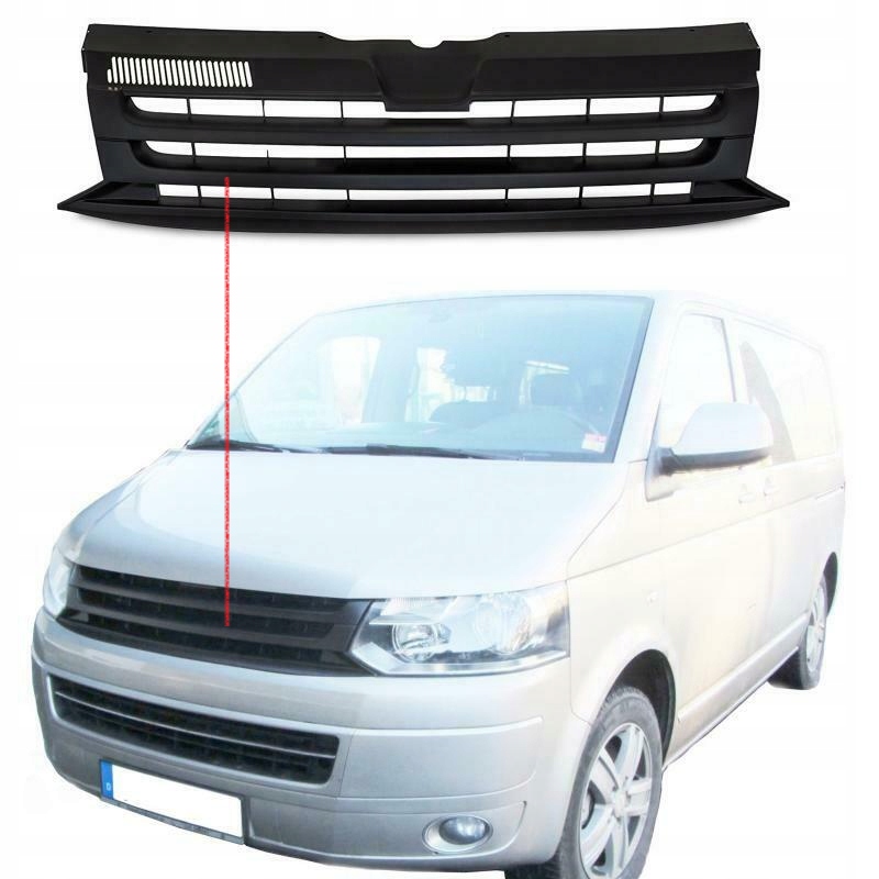 VW Transporter T5 Kühlergrill FRONTGRILL Kühlergitter 7E0853653 - Thumbnail 5