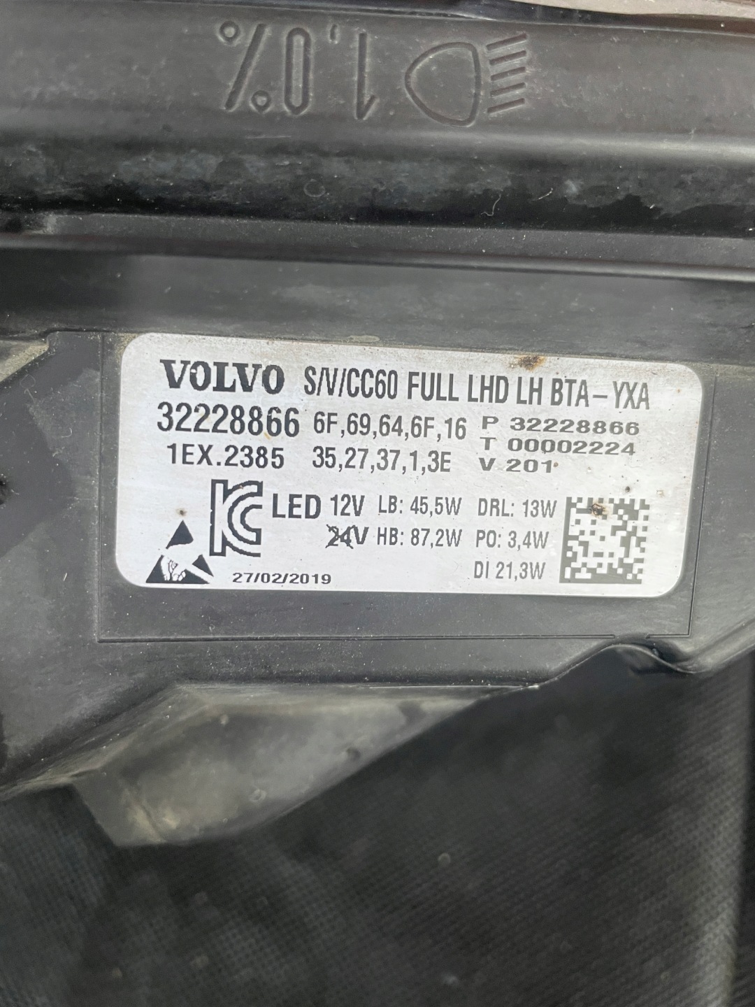 Frontscheinwerfer Volvo S60/V60 S60 32228866 LED Links Scheinwerfer Headlight - Thumbnail 12